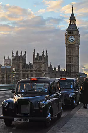 Big Ben and London Cab